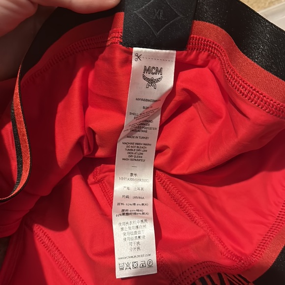 MCM M Logo Briefs in Red Size XL NWT NIP Package Authenticity Guaranteed Men’s - Picture 4 of 5